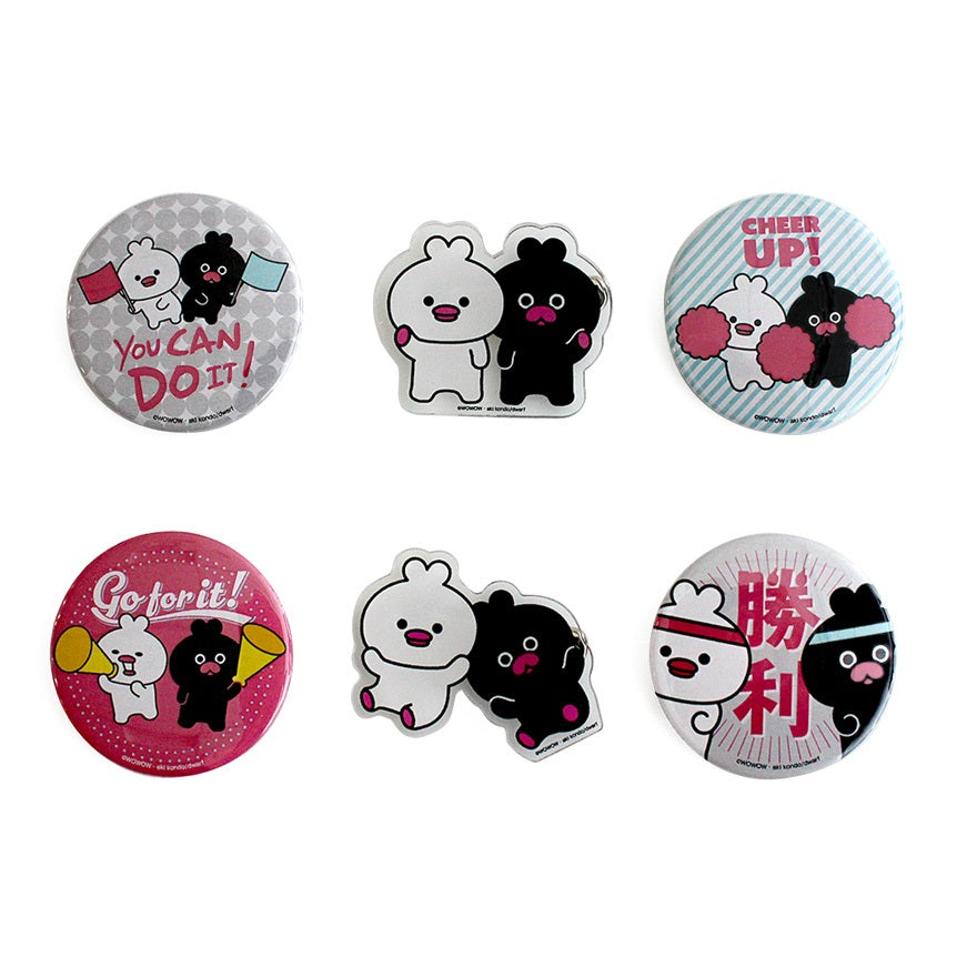 【WOWOW】ウーとワー 小さなぬいぐるみ+バッジ6個セット