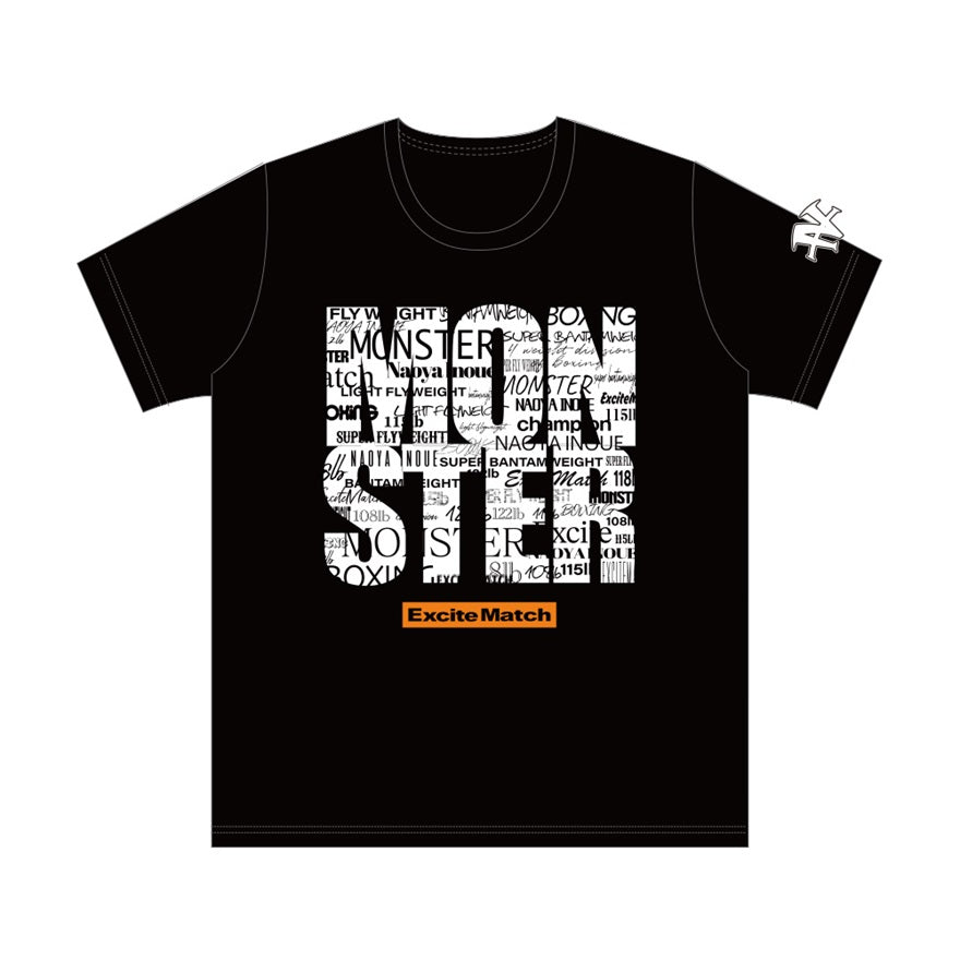 【NAOYA INOUE × ExciteMatch】MONSTER コットンTシャツ(スクエアロゴ)