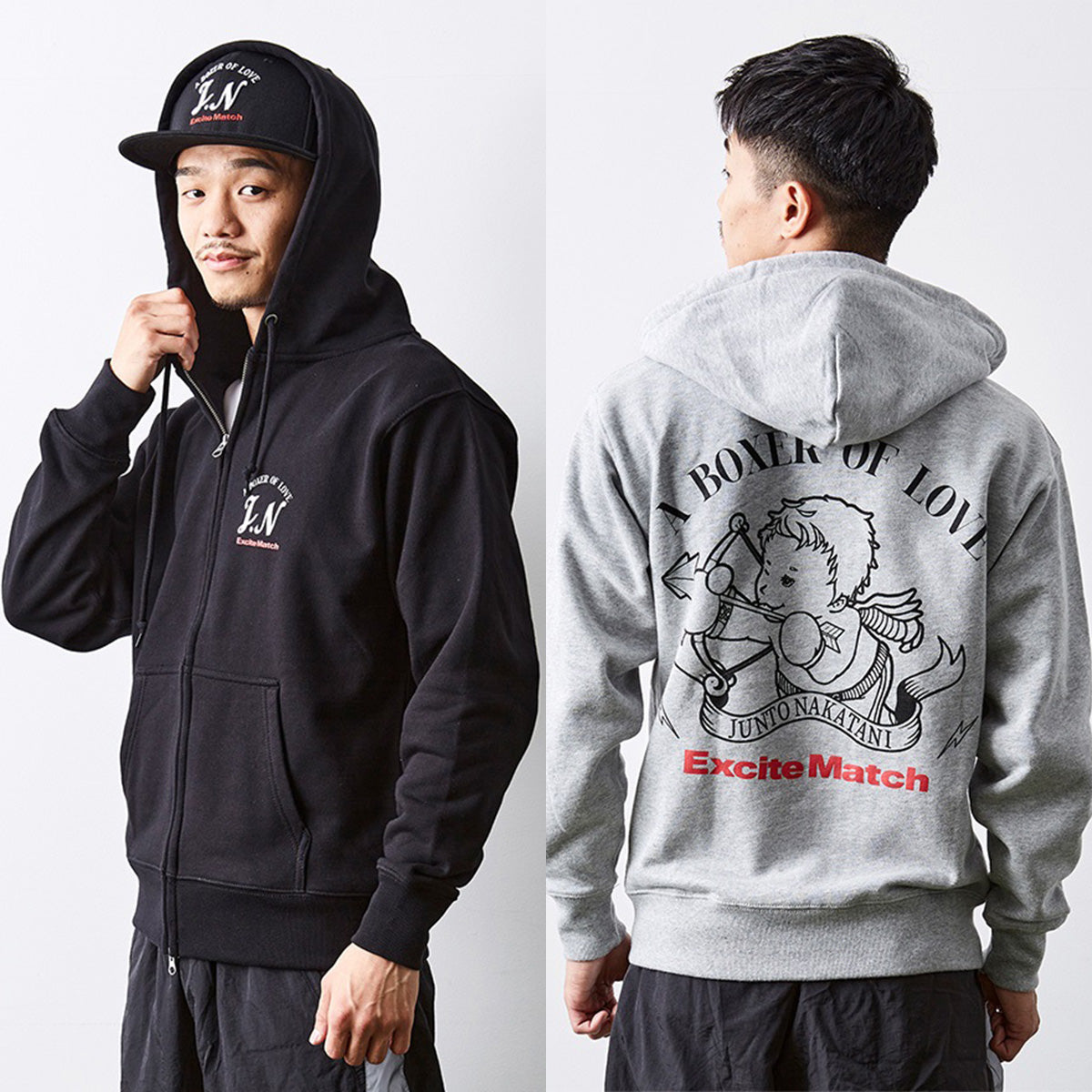 【JUNTO NAKATANI × ExciteMatch】オリジナルZipUpパーカー