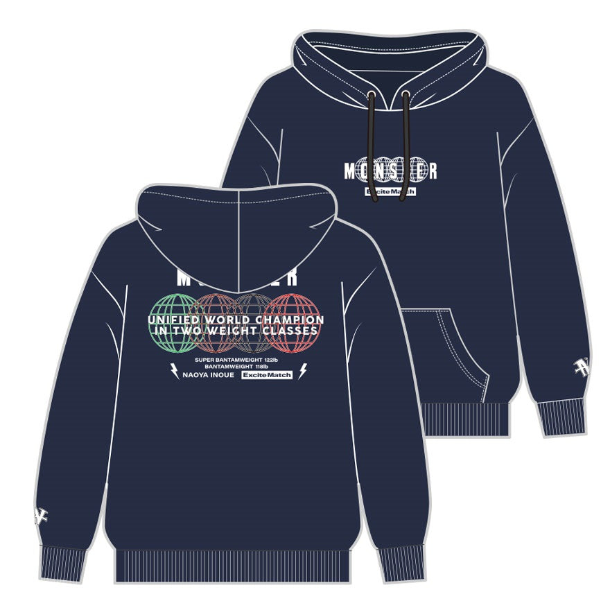 【NAOYA INOUE × ExciteMatch】MONSTER 2階級4団体統一ver. プルオーバーパーカー
