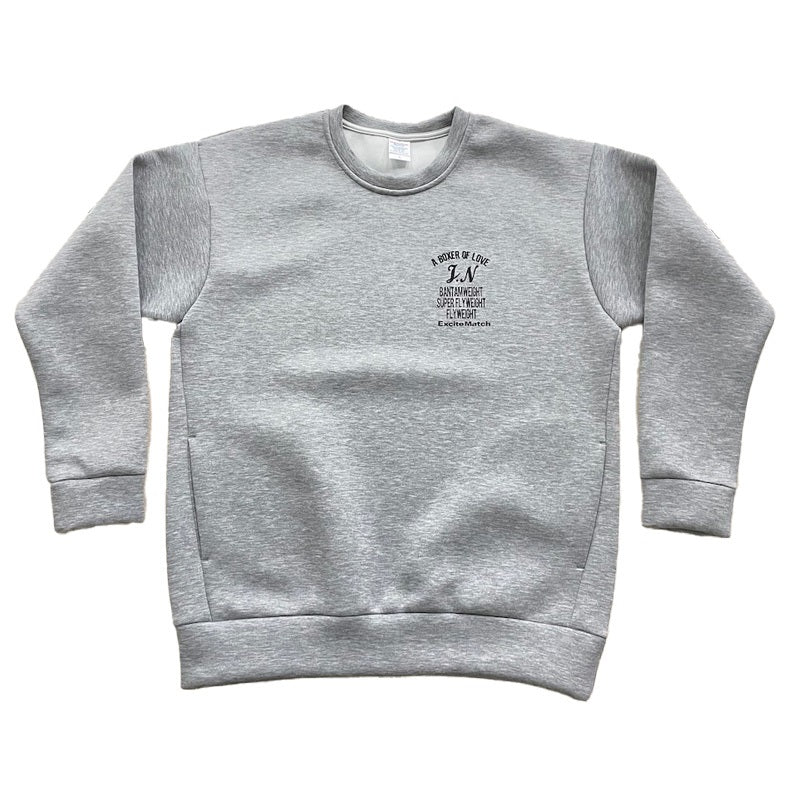 【JUNTO NAKATANI × ExciteMatch】3階級制覇 ダンボールニット クルーネックスウェット