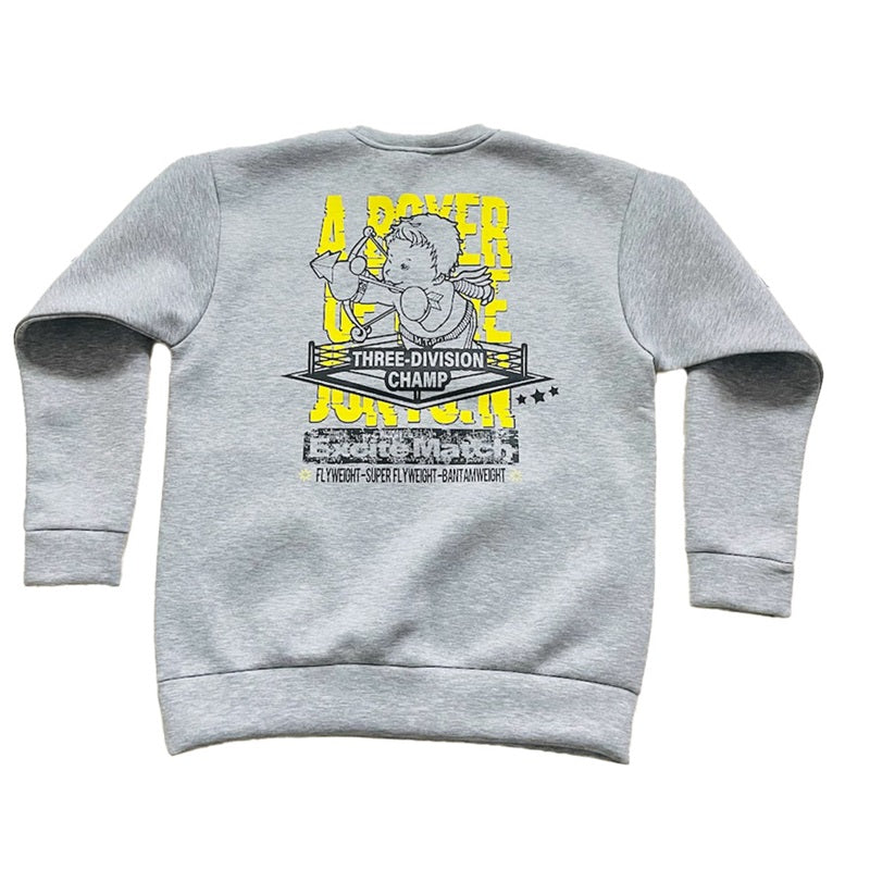 【JUNTO NAKATANI × ExciteMatch】3階級制覇 ダンボールニット クルーネックスウェット