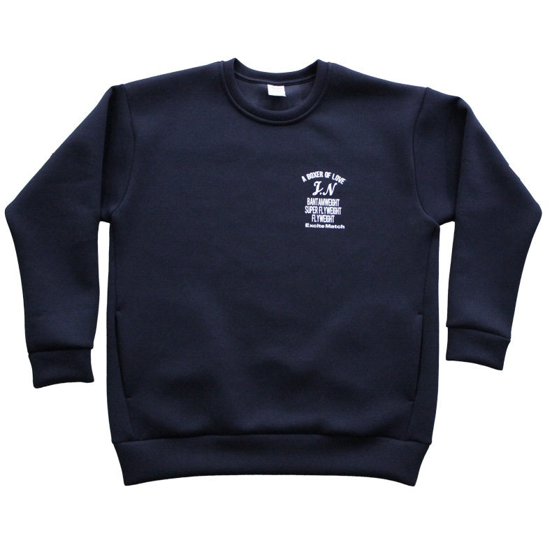 【JUNTO NAKATANI × ExciteMatch】3階級制覇 ダンボールニット クルーネックスウェット