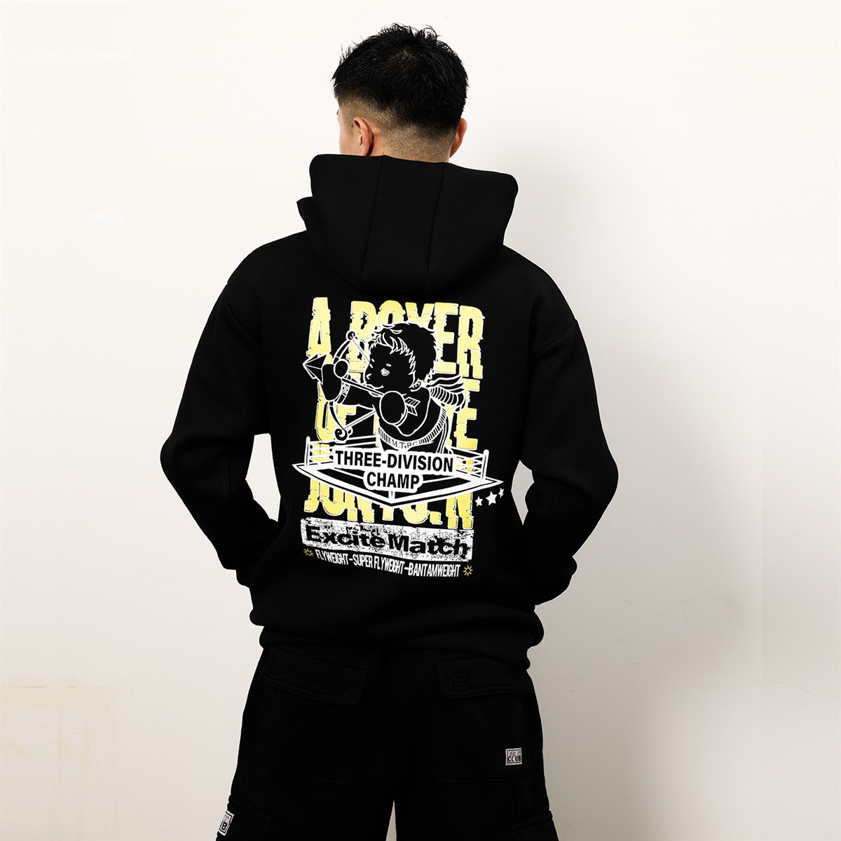 【JUNTO NAKATANI × ExciteMatch】3階級制覇 ダンボールニット パーカー
