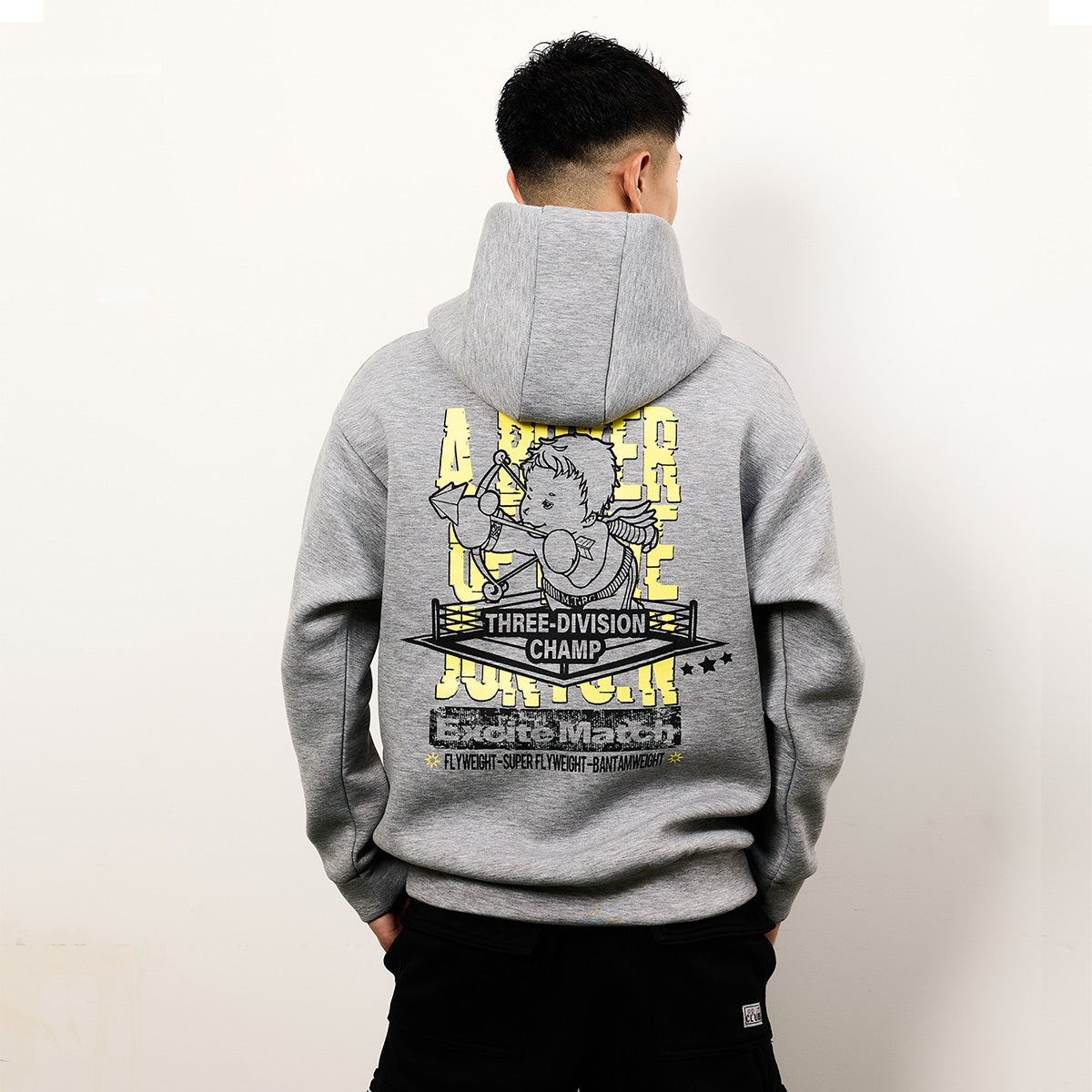 【JUNTO NAKATANI × ExciteMatch】3階級制覇 ダンボールニット パーカー