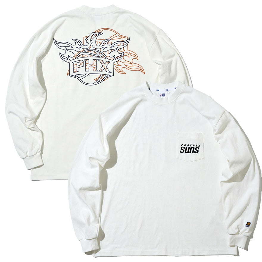 nba サンズ　phoenix Tシャツ NBA】フェニックス・サンズ 長袖Tシャツ（SUNS) | WOWOW百貨店
