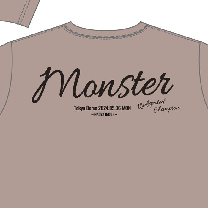 【NAOYA INOUE × ExciteMatch】MONSTER 井上尚弥 vs ルイス・ネリ戦 Tシャツ(スモーキーピンク)