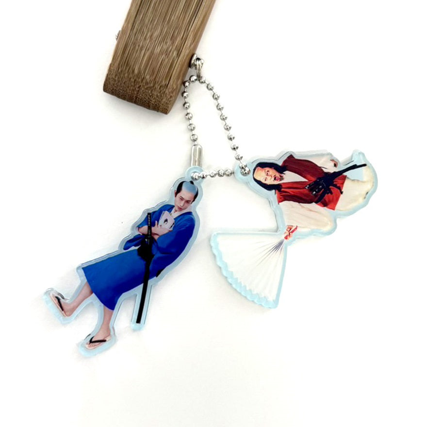 【ドラマW/磯部磯兵衛物語】扇子&キーホルダー(磯部磯兵衛、宮本武蔵)