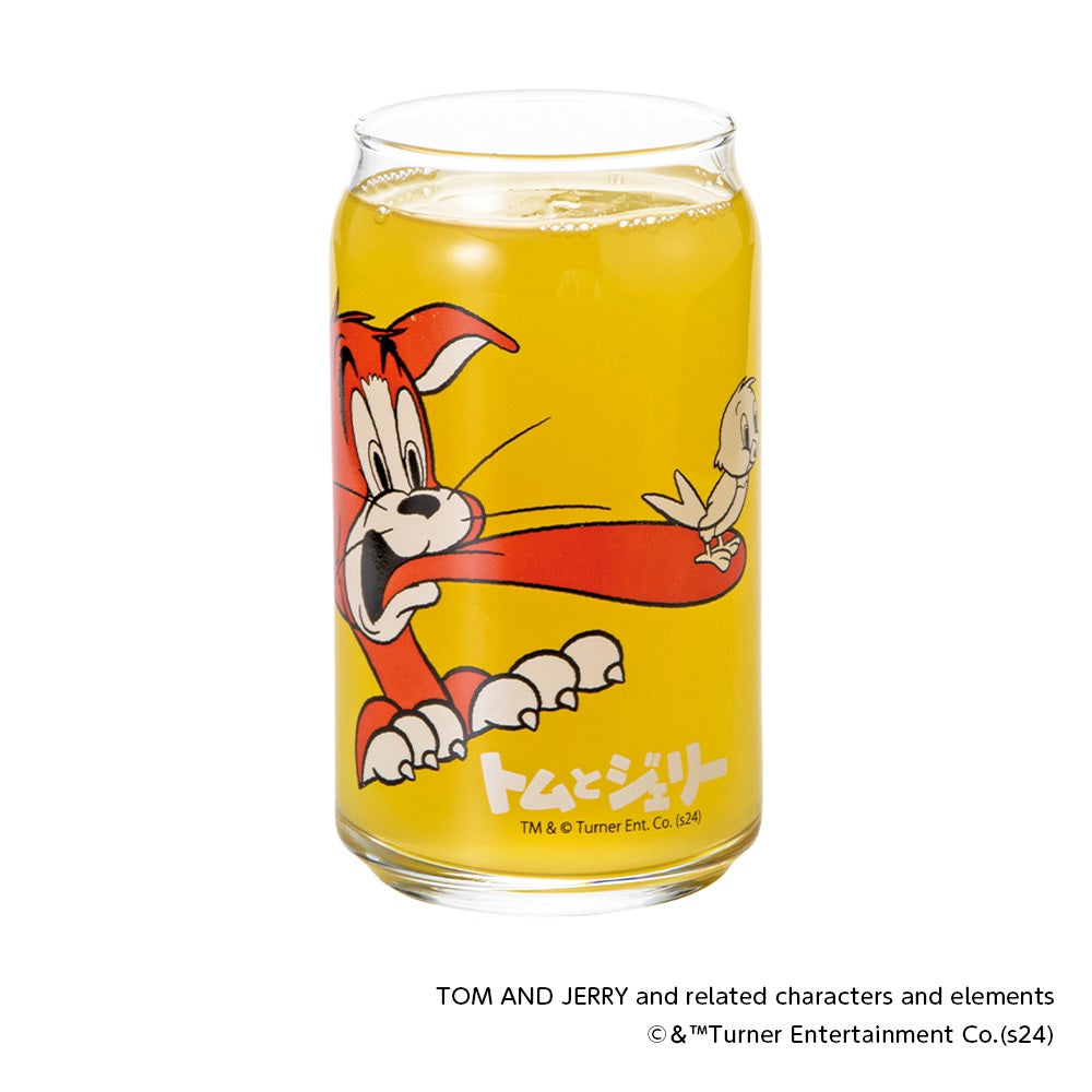 【キャラクターグッズ】トムとジェリー レトロ缶型グラス