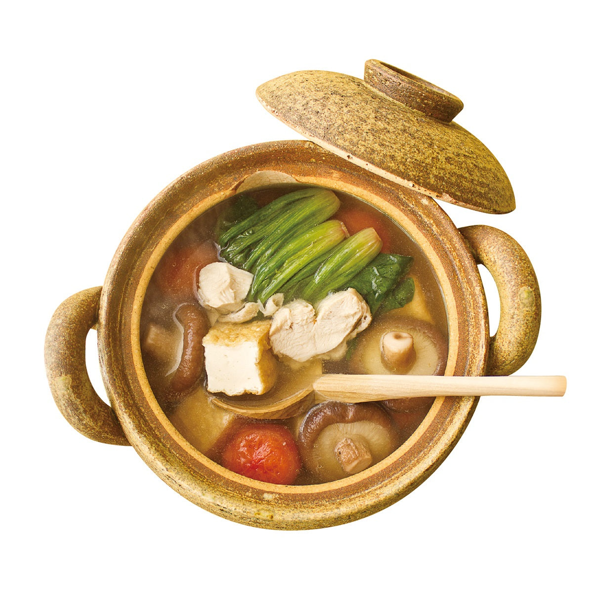 【暮らしをたのしむ、料理道具】<長谷園>土鍋 みそ汁鍋(大)