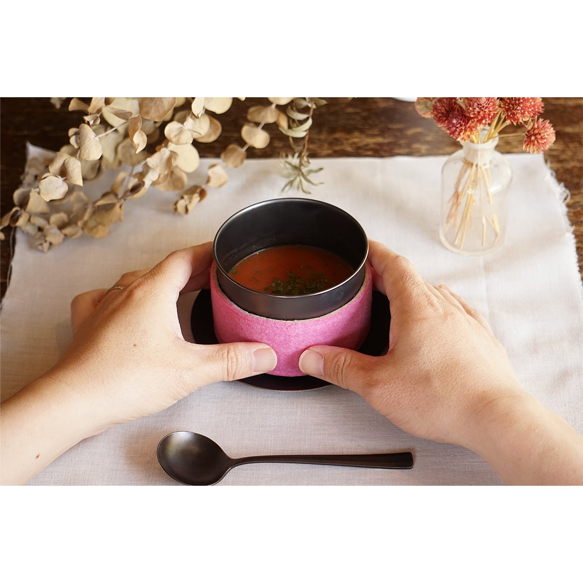 【暮らしをたのしむ、料理道具】<96【KURO】>スリーブカップ