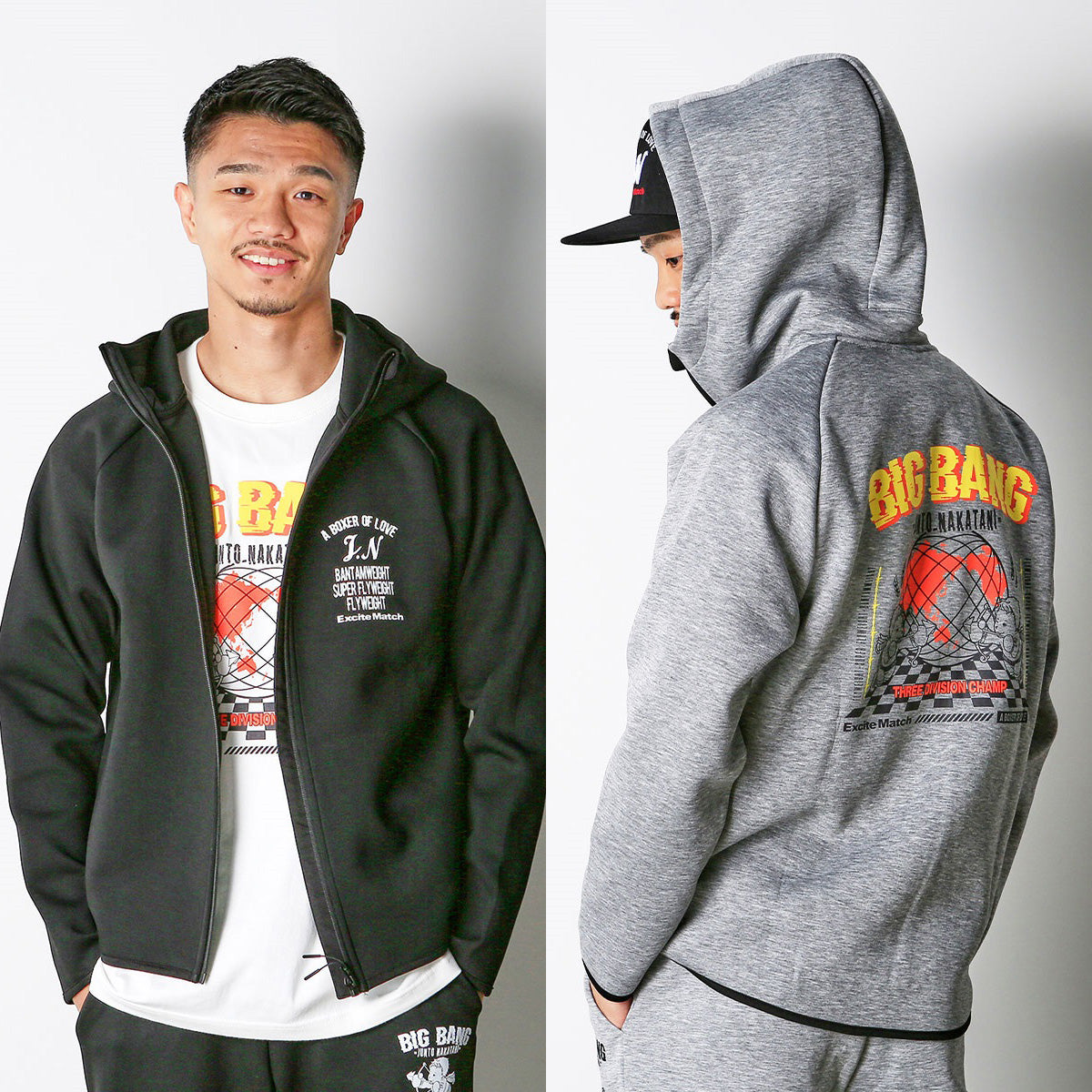 【中谷潤人×ExciteMatch】BIG BANG JUNTO NAKATANI スポーツタイプ ZipUpパーカー
