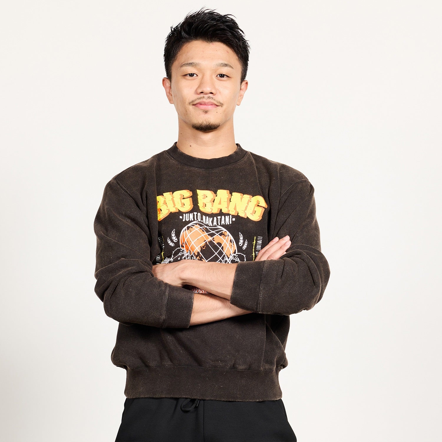 【中谷潤人×ExciteMatch】BIG BANG JUNTO NAKATANI パウダー加工スウェット