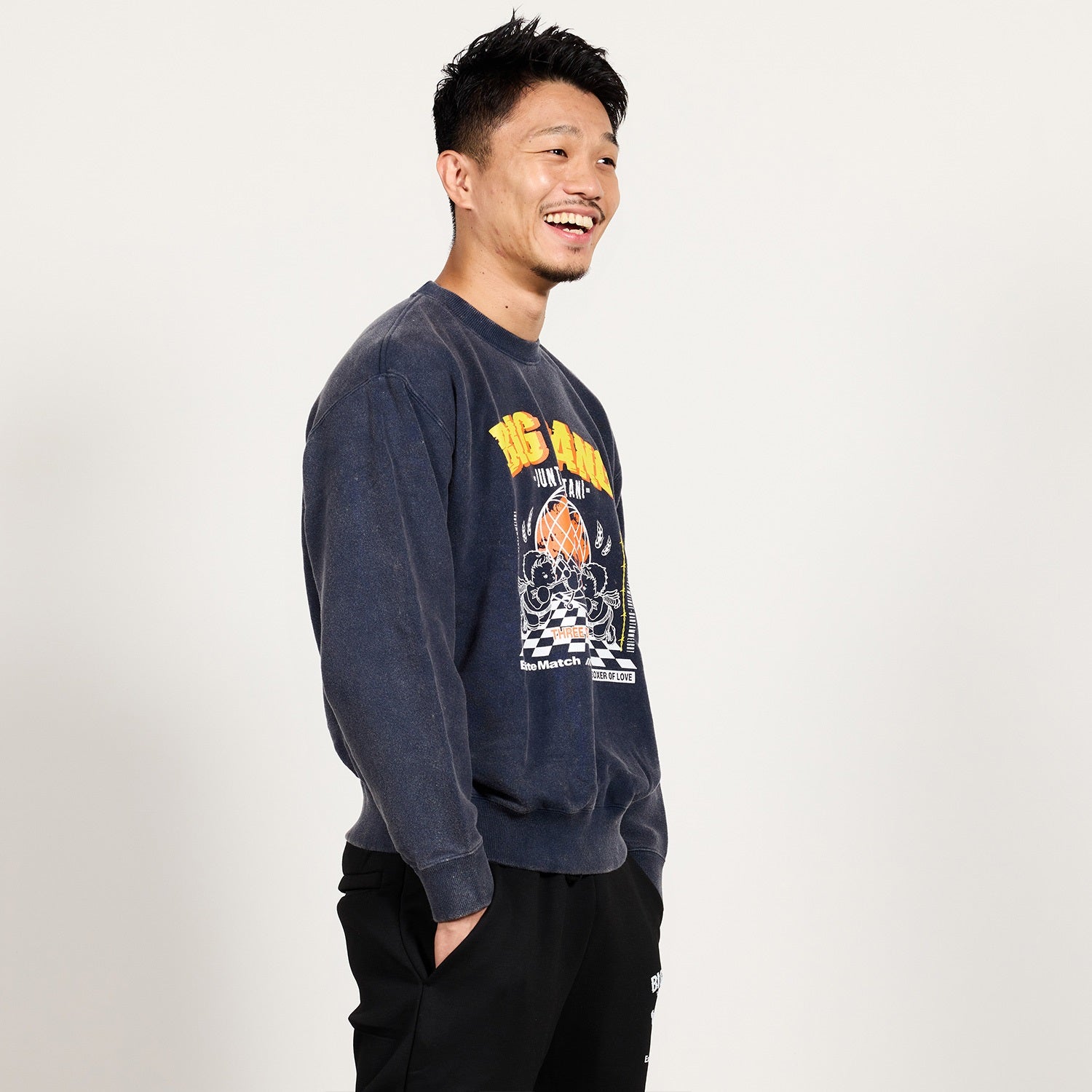 【中谷潤人×ExciteMatch】BIG BANG JUNTO NAKATANI パウダー加工スウェット