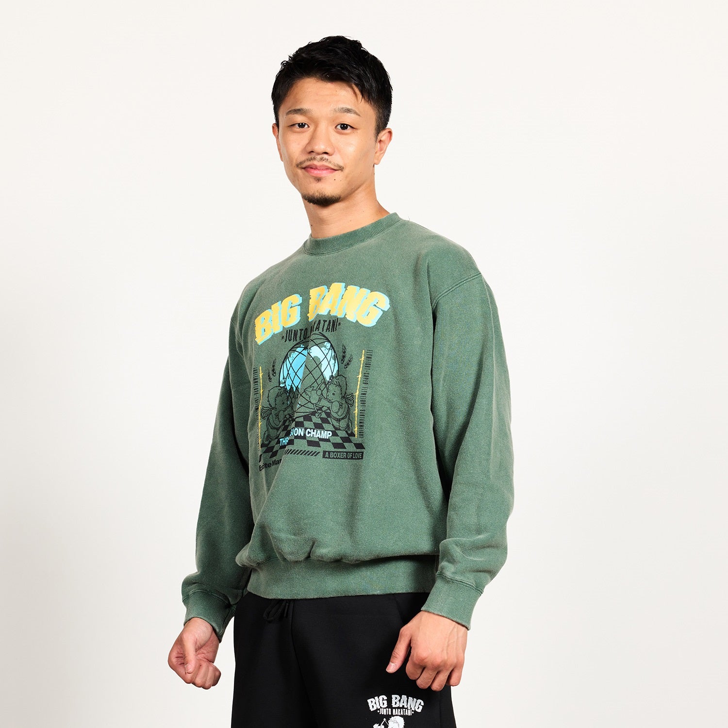 【中谷潤人×ExciteMatch】BIG BANG JUNTO NAKATANI パウダー加工スウェット