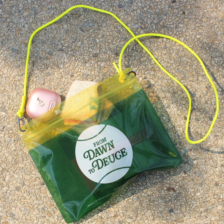 【テニス WOW on Court】WOWOWオリジナル Pake(R) ジップバッグ “From Dawn to Deuce”