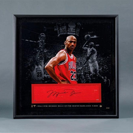 d*n様 UPPER DECK マイケルジョーダン　直筆サイン入りユニフォーム 直筆サイン入り】マイケルジョーダン 額入り Mitchell & Ness