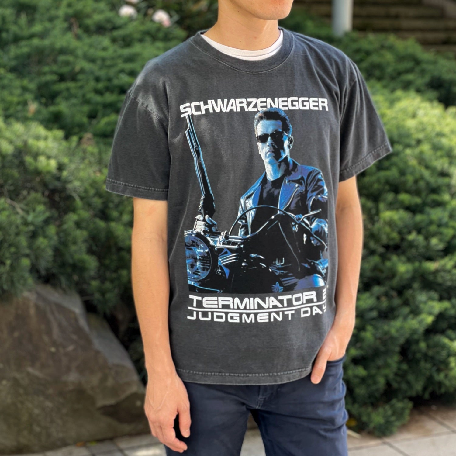 【映画/アパレル】ターミネーター2 ショットガンとT-800 Tシャツ