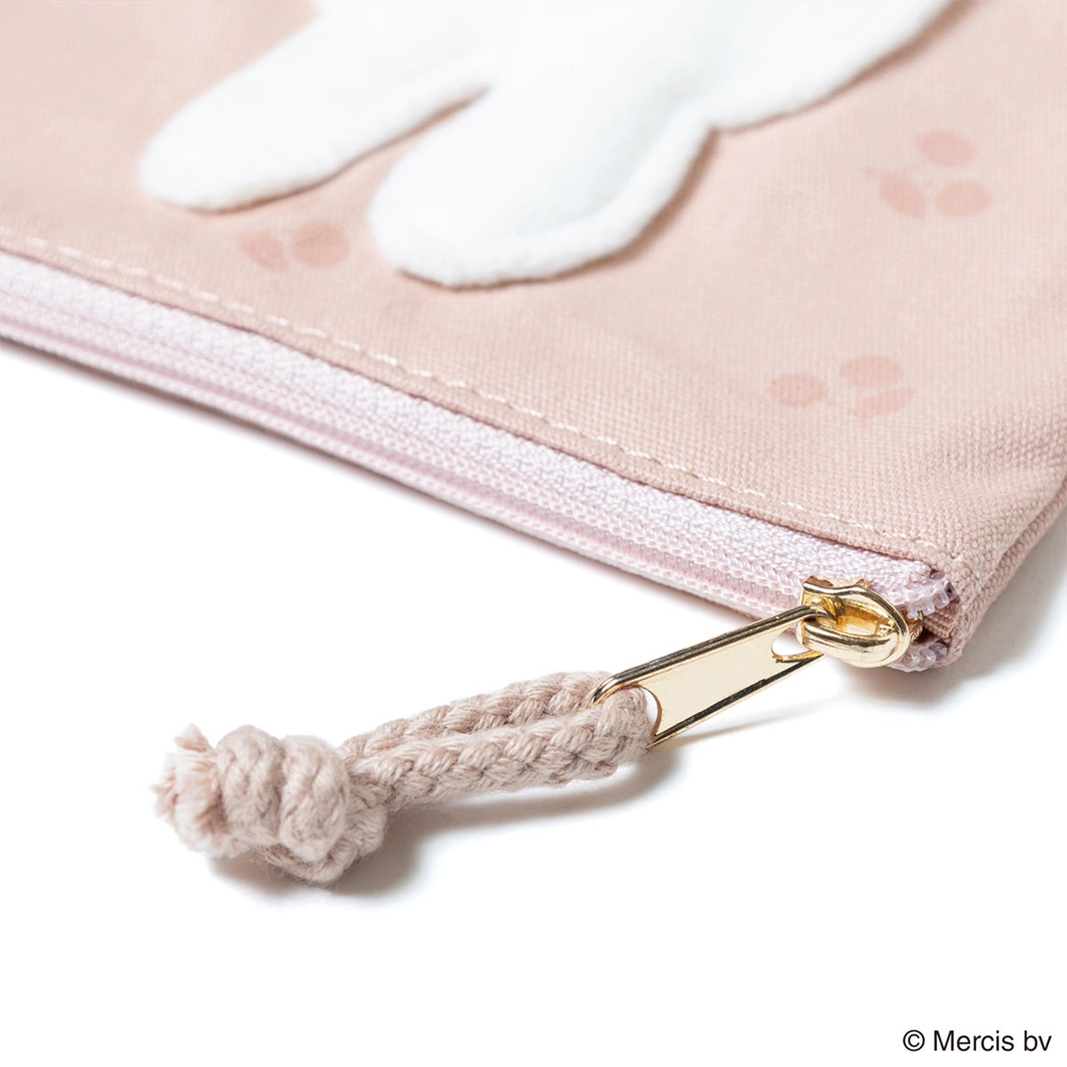 【キャラクターグッズ】MIFFY ミッフィー/CHERRY APPLIQUE ミニフラットポーチ