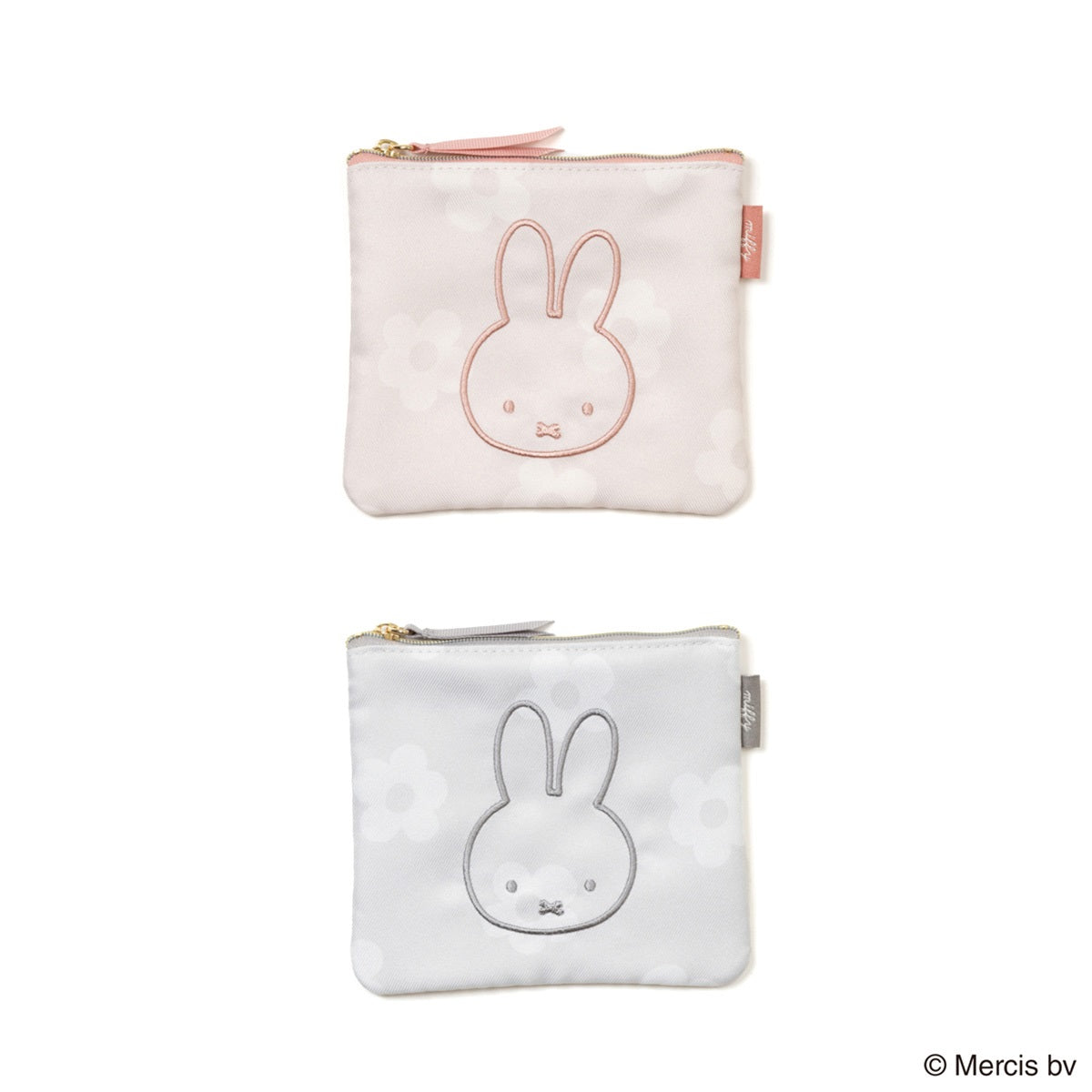 【キャラクターグッズ】MIFFY ミッフィー/FLOWER ミニフラットポーチ