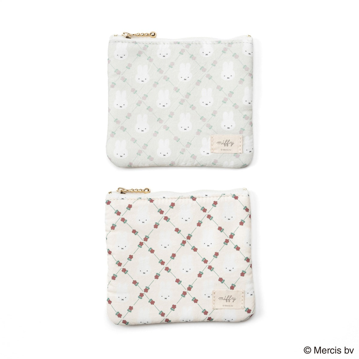 【キャラクターグッズ】MIFFY ミッフィー/QUILTING STYLE ミニフラットポーチ