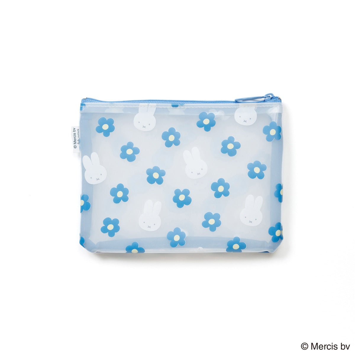 【キャラクターグッズ】MIFFY ミッフィー/FACE FLOWER PVCフラットポーチ