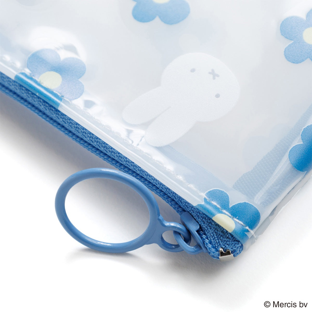 【キャラクターグッズ】MIFFY ミッフィー/FACE FLOWER PVCフラットポーチ