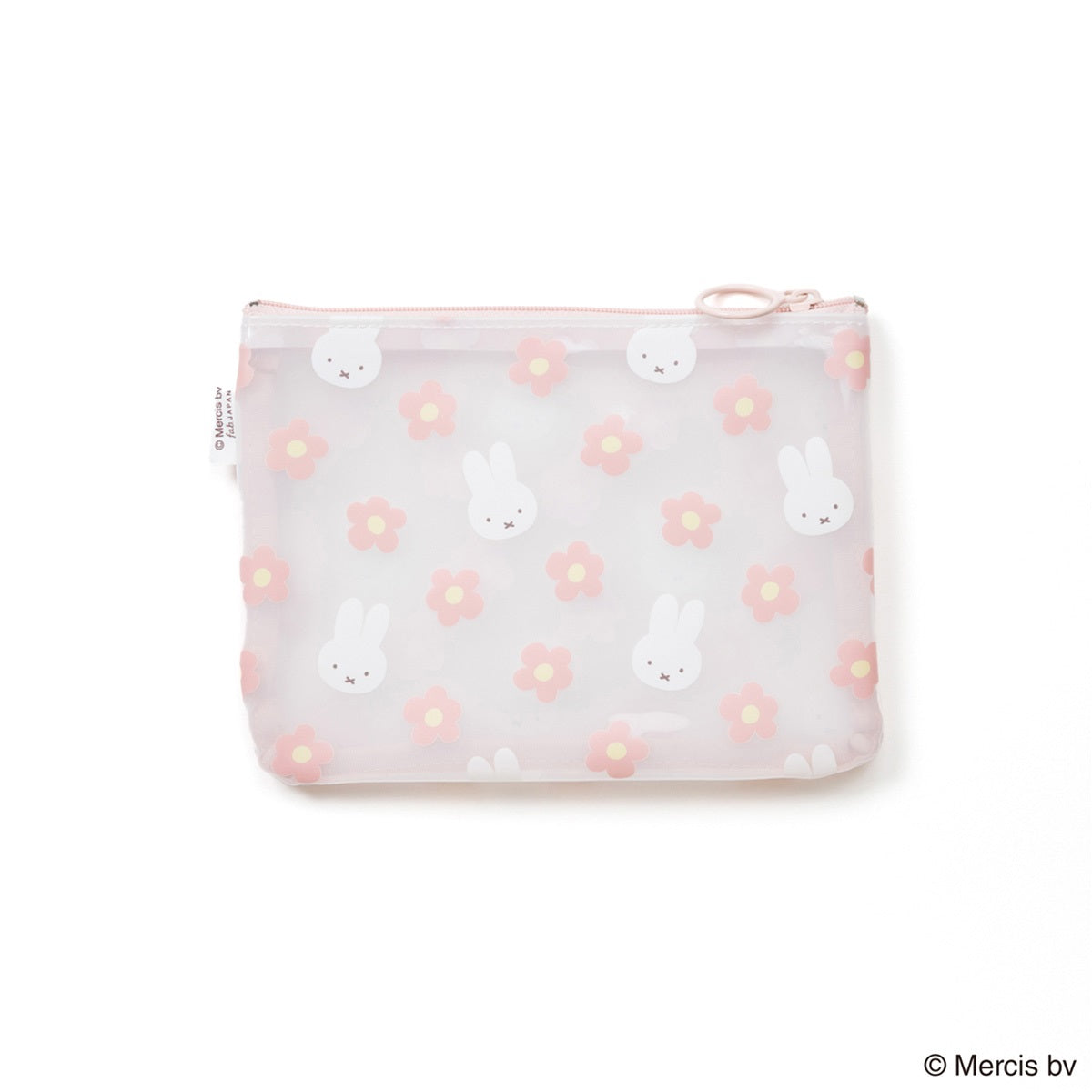 【キャラクターグッズ】MIFFY ミッフィー/FACE FLOWER PVCフラットポーチ