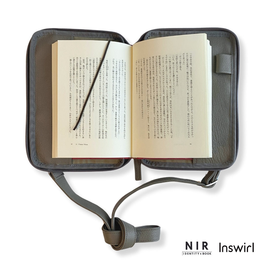 【ドラマと読書】読書グッズ 四六判 読むしかできないブックショルダー ディアレザー