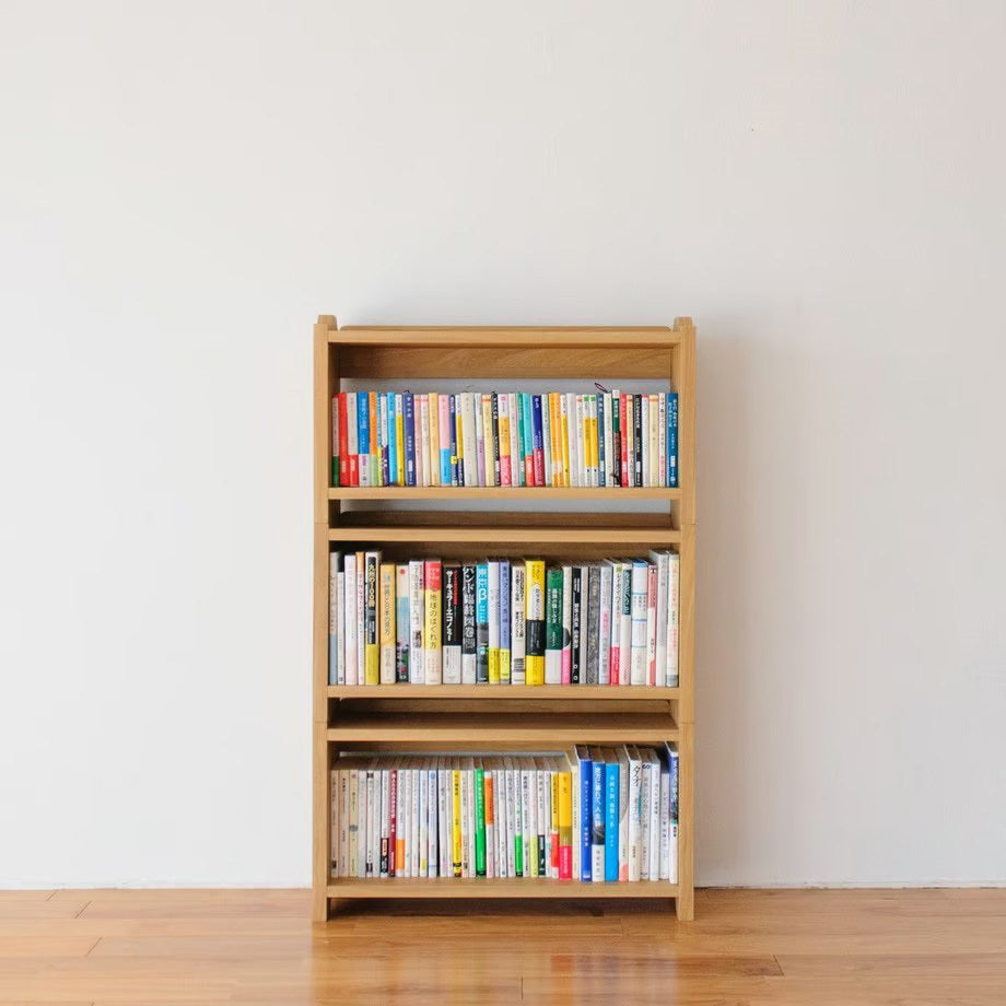 【ドラマと読書】BIBLIOPHILIC 黒猫の本棚 STACKING SHELF 3段 HALF×HALF×HALF