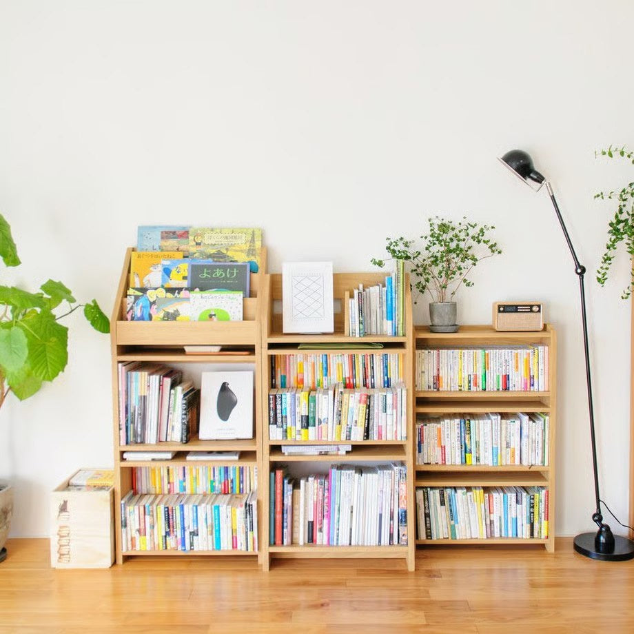 【ドラマと読書】BIBLIOPHILIC 黒猫の本棚 STACKING SHELF 3段 HALF×HALF×HALF