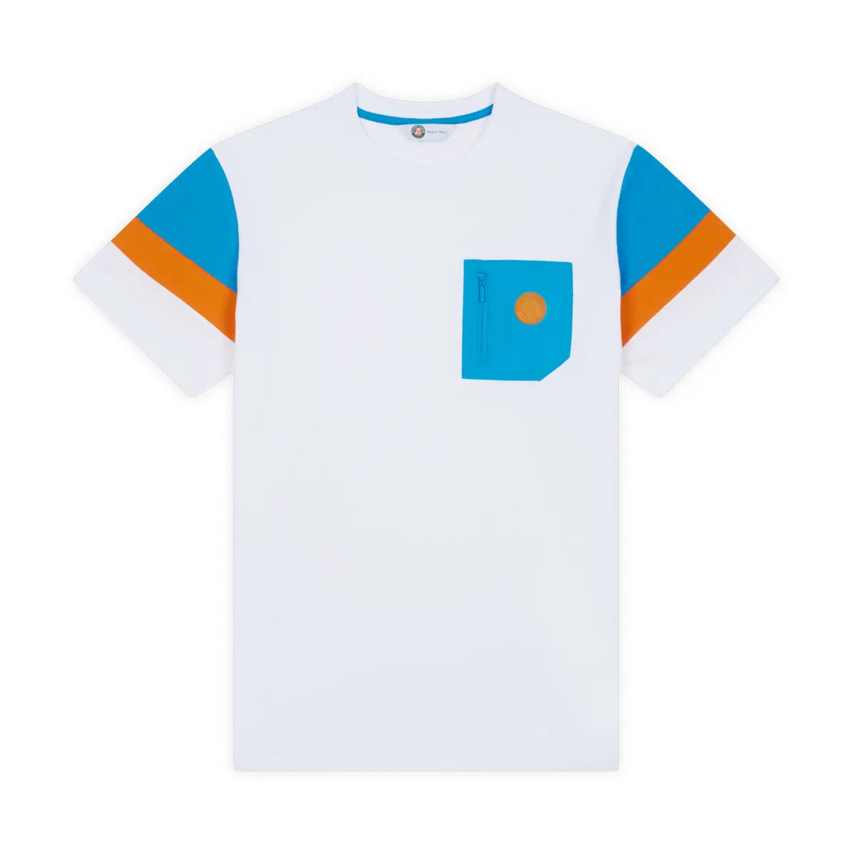 【全仏オープンテニス】ローランギャロス サックスポケットTシャツ(ホワイト)