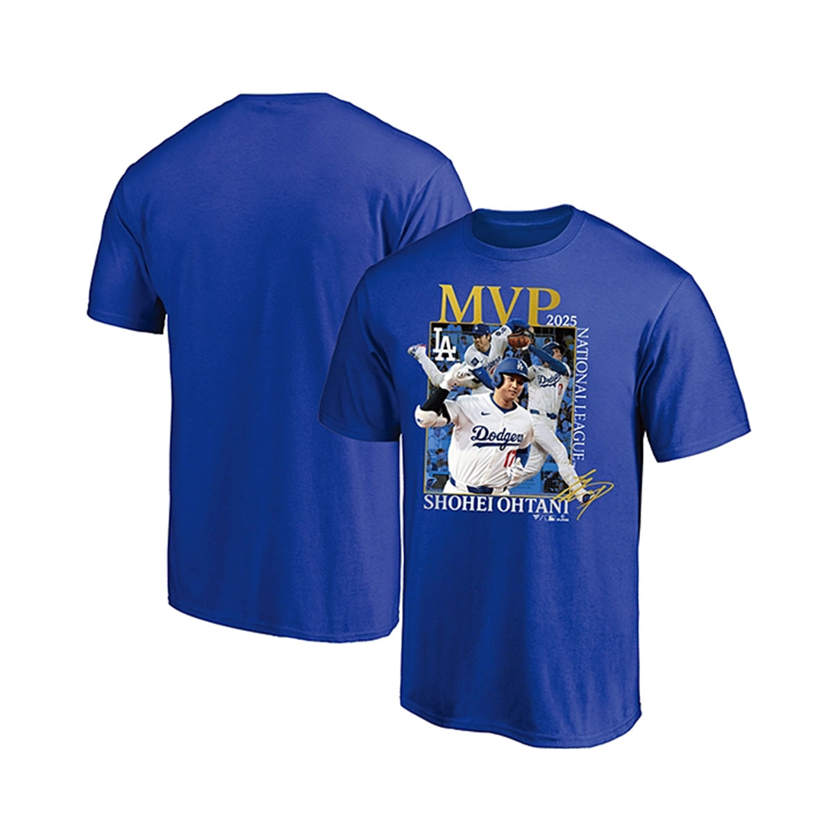 Fanatics ロサンゼルス・ドジャース 大谷翔平 2025年ナショナルリーグ MVP 受賞記念 Tシャツ ブルー