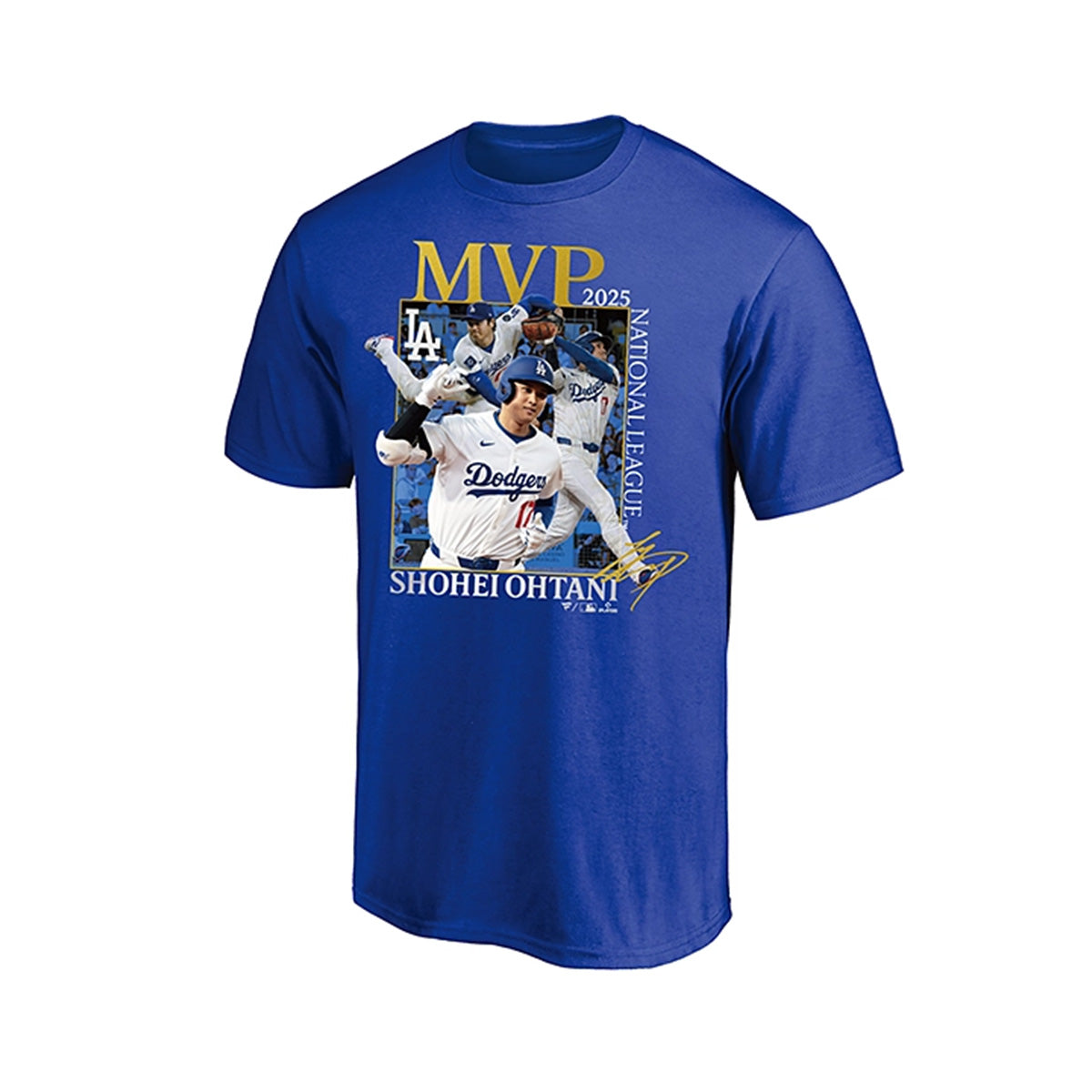 Fanatics ロサンゼルス・ドジャース 大谷翔平 2025年ナショナルリーグ MVP 受賞記念 Tシャツ ブルー