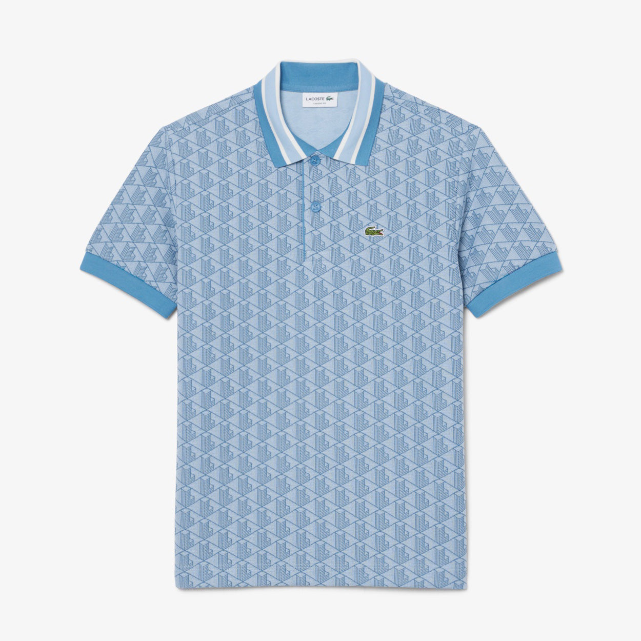 【ラコステ/LACOSTE】モノグラムジャカードポロシャツ