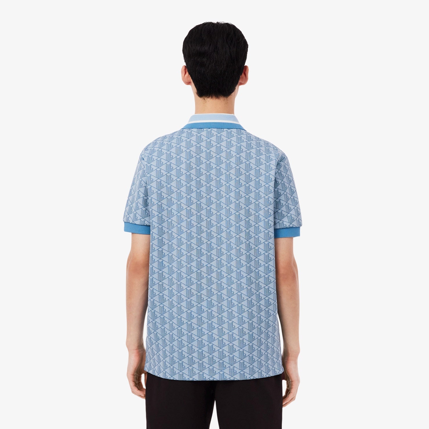 【ラコステ/LACOSTE】モノグラムジャカードポロシャツ