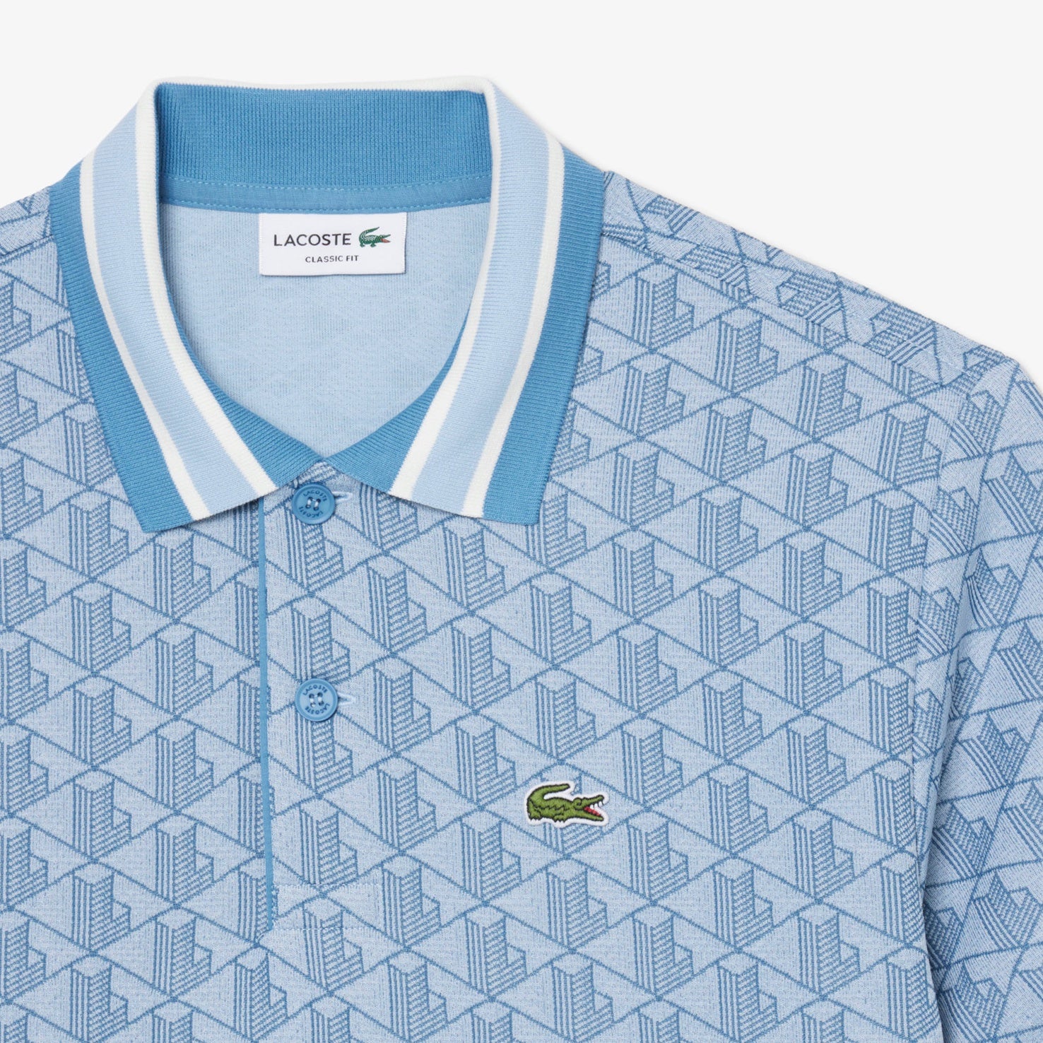 【ラコステ/LACOSTE】モノグラムジャカードポロシャツ