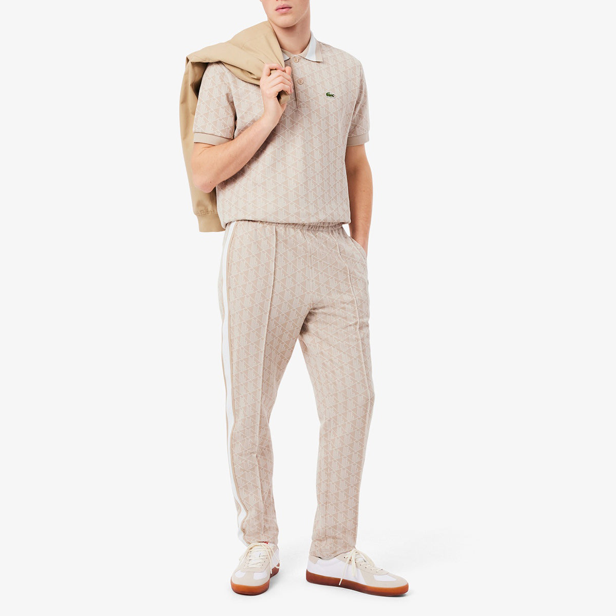 【ラコステ/LACOSTE】モノグラムジャカードポロシャツ