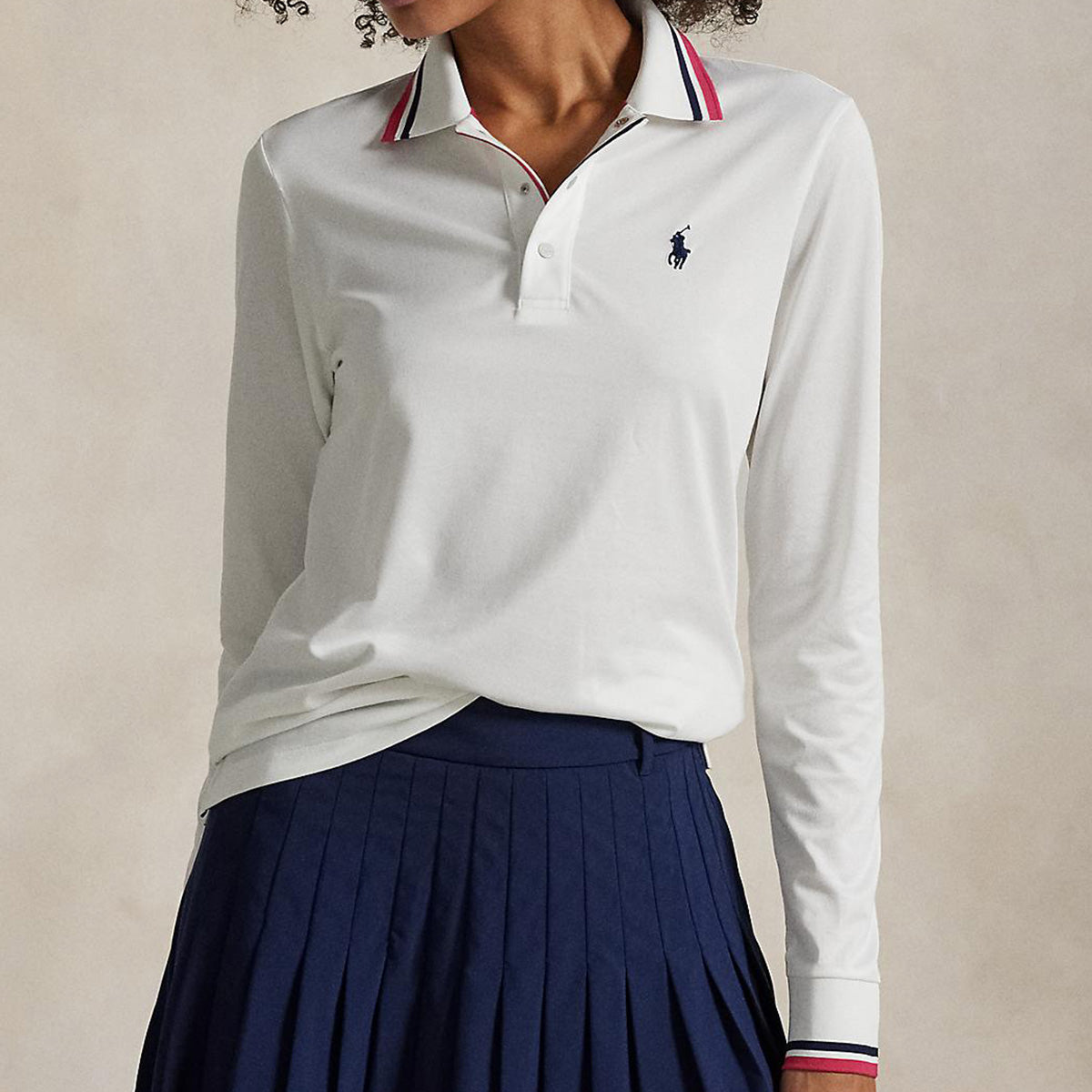 【アール エル エックス ラルフ ローレン/RLX Ralph Lauren】ベーシック長袖ポロシャツ(WOMEN`S)
