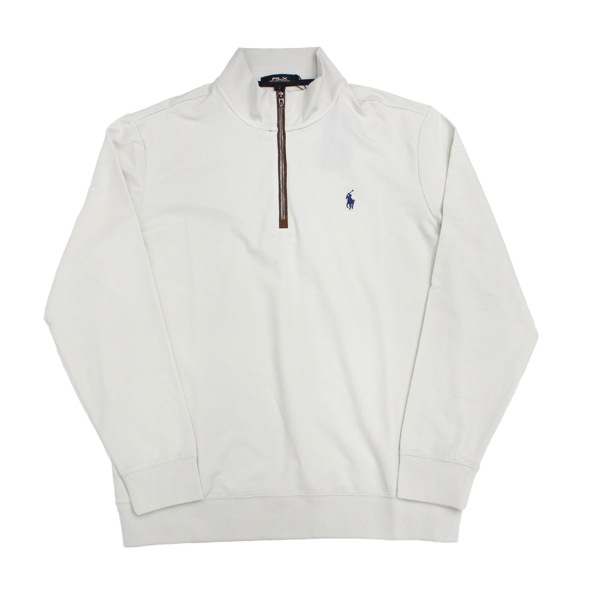RLX アールエルエックス　 裏起毛　 ハーフジップ スウェット　白 セール】【ムラサキスポーツ限定】NEW ERA/ニューエラ ハーフジップ