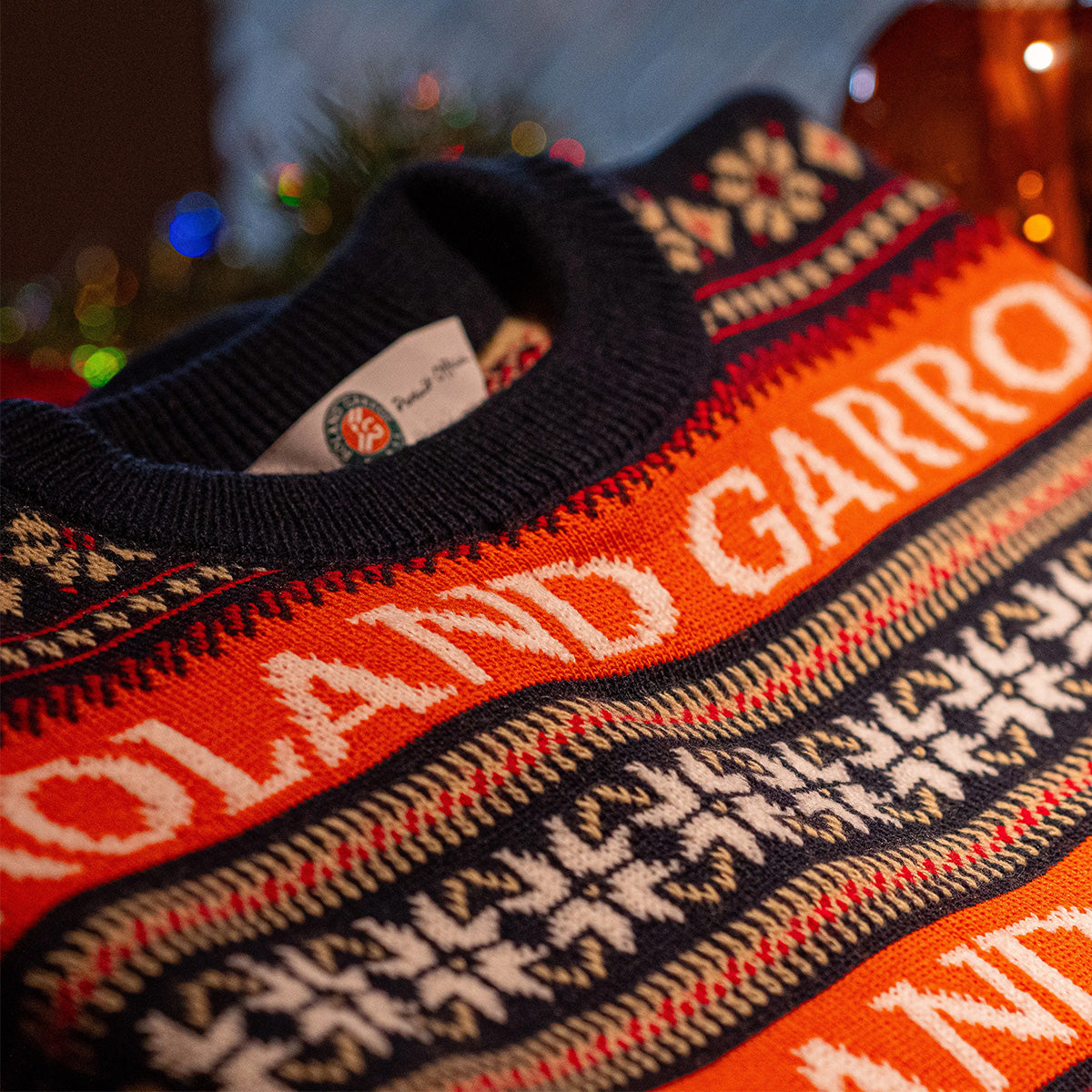 【全仏オープンテニス】ローランギャロスユニセックス クリスマスセーター(マルチカラー)