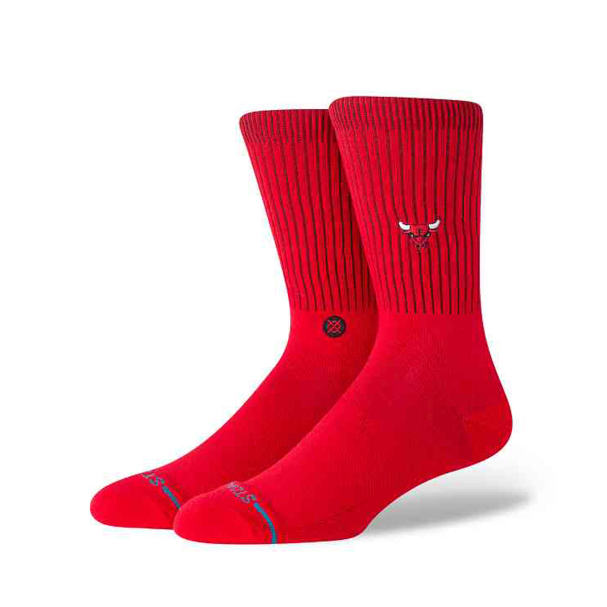 NBAチームソックス ブルズ BULLS BADGED CREW 【STANCE×NBA】