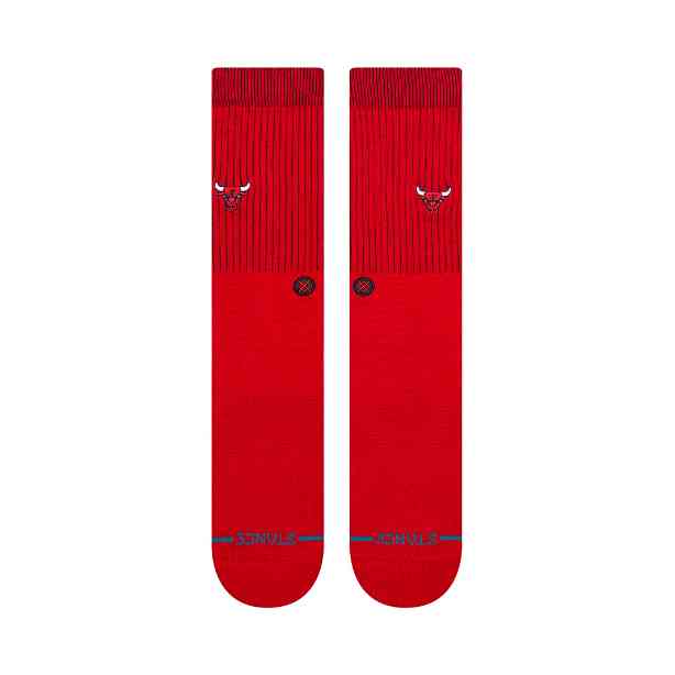 NBAチームソックス ブルズ BULLS BADGED CREW 【STANCE×NBA】