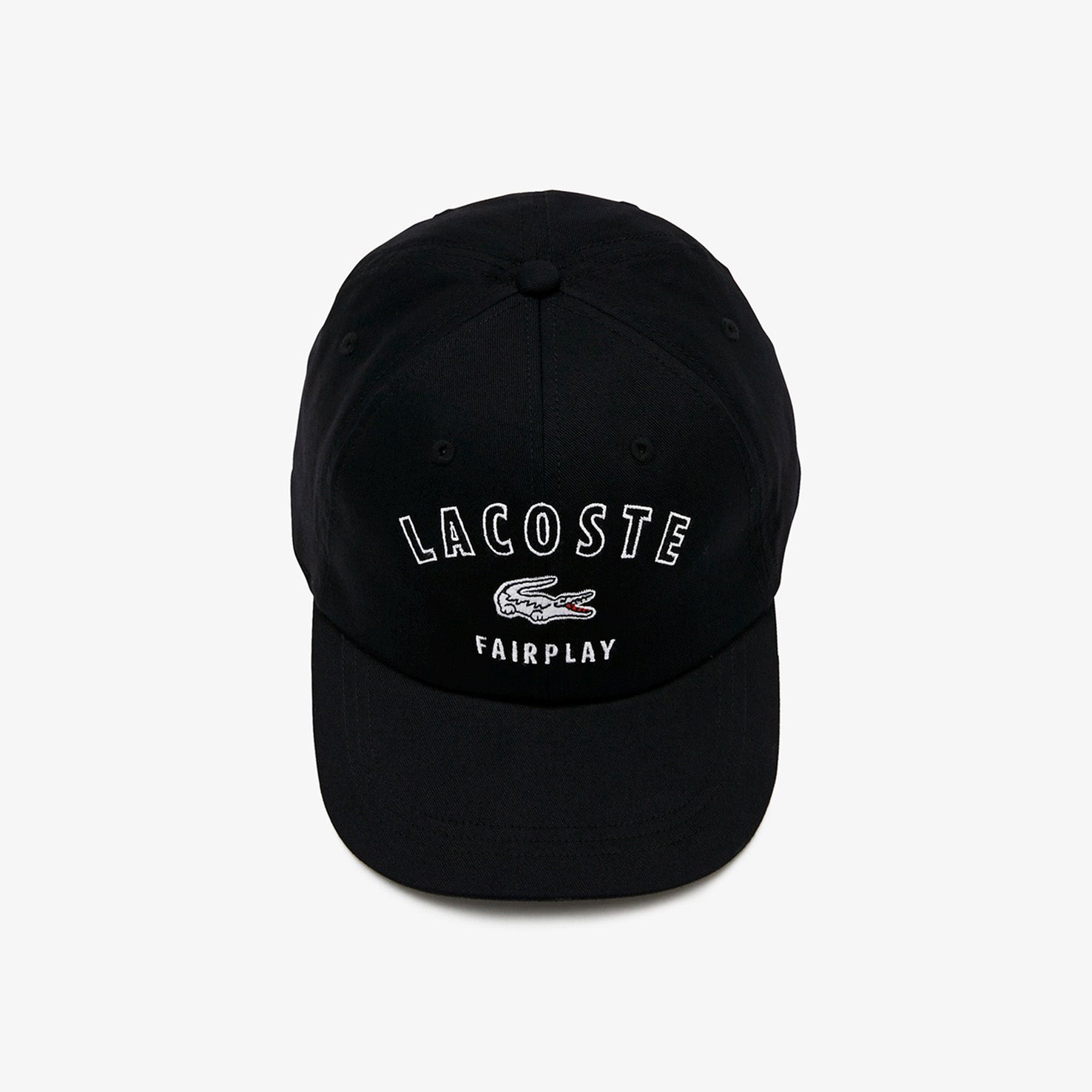 【ラコステ/LACOSTE】刺繍入り6方キャップ