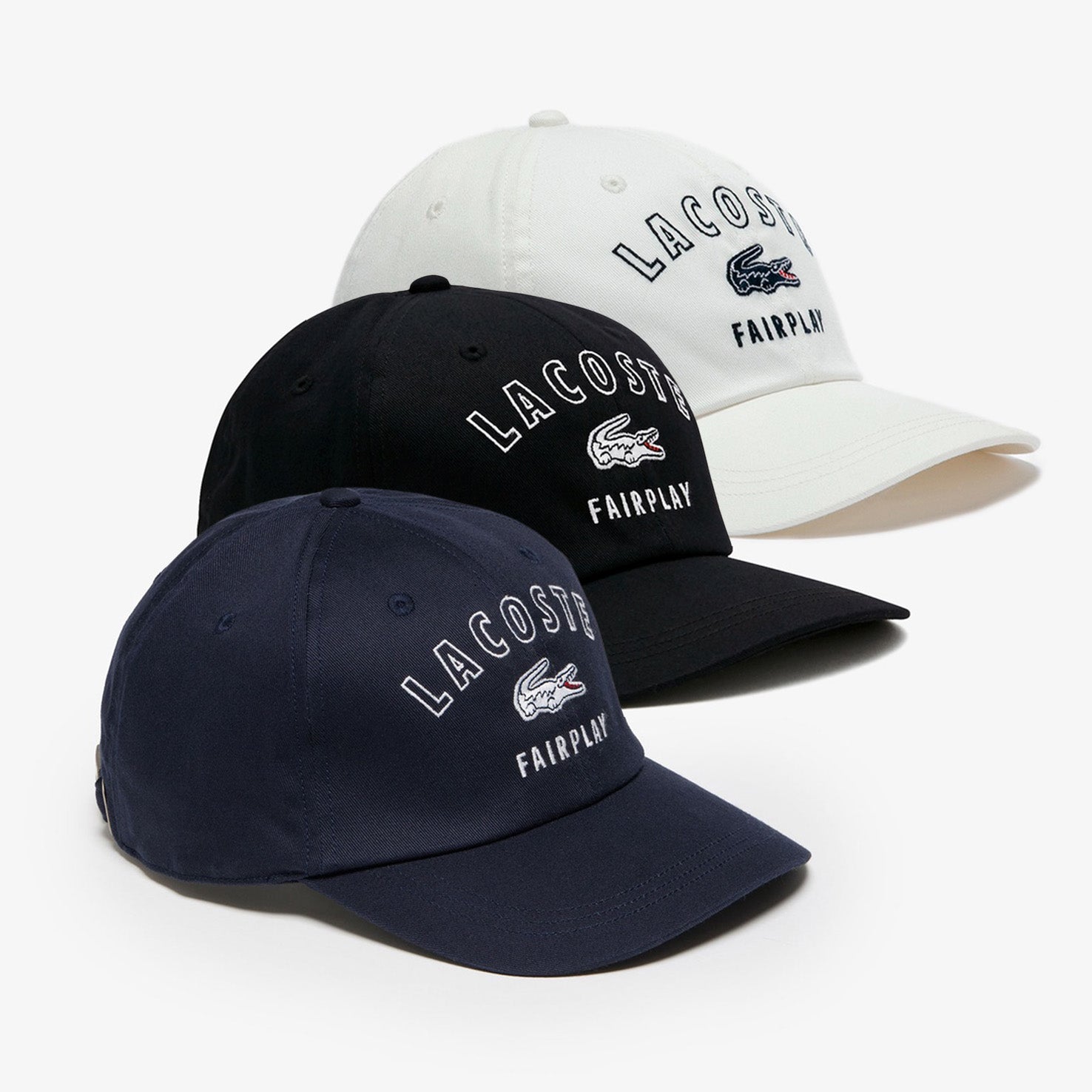 【ラコステ/LACOSTE】刺繍入り6方キャップ