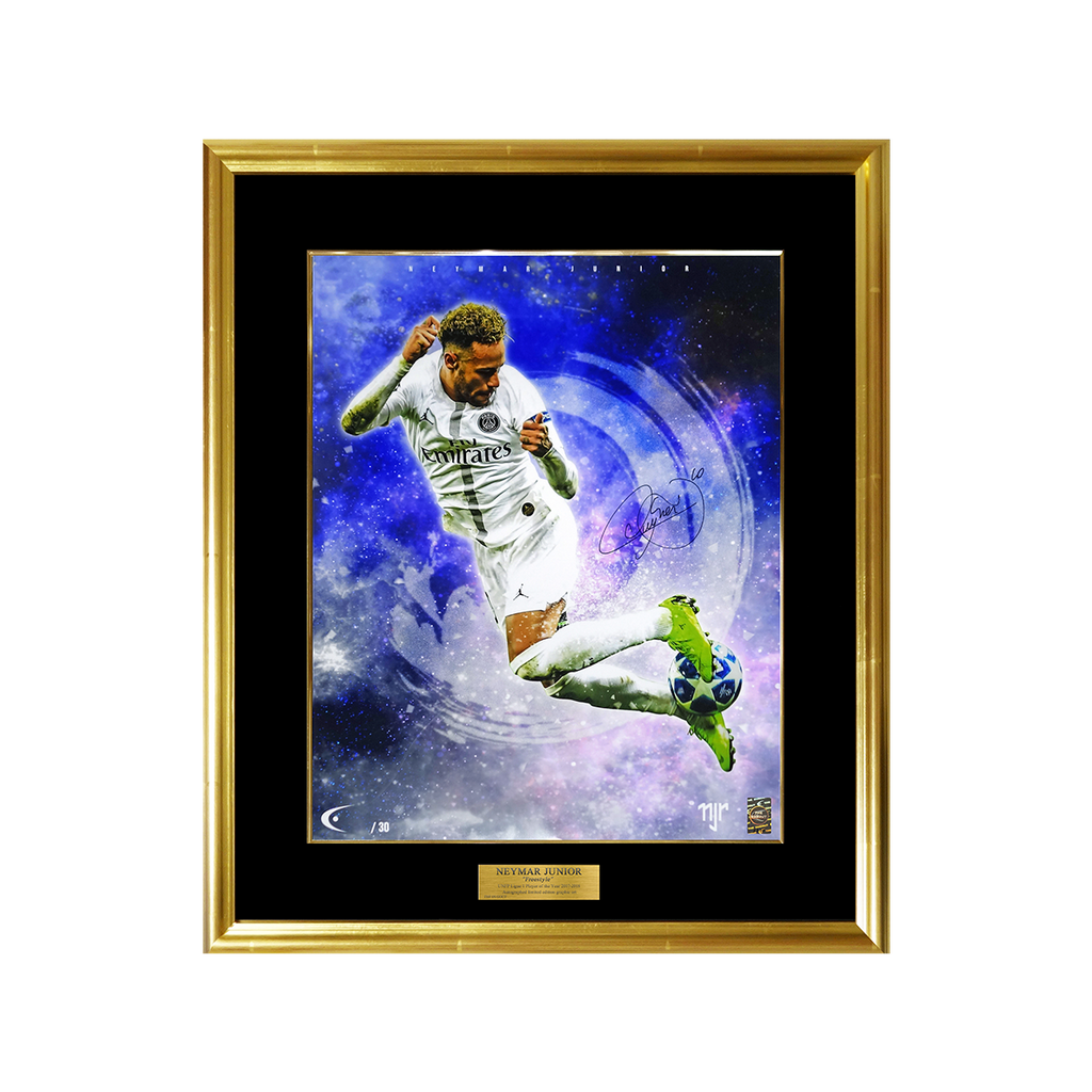世界限定30枚] ネイマール直筆サイン入りグラフィックアート