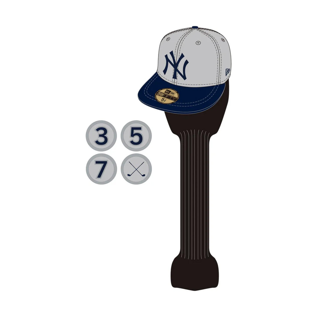 【ニューエラ/NEW ERA】 ゴルフ ヘッドカバー ニューヨーク・ヤンキース