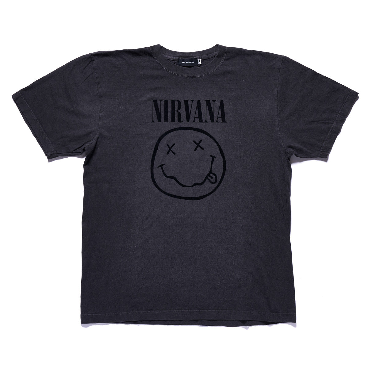 ニルヴァーナ(NIRVANA) バンドTシャツ フロッキープリント【グッドロックスピード/GOOD ROCK SPEED】