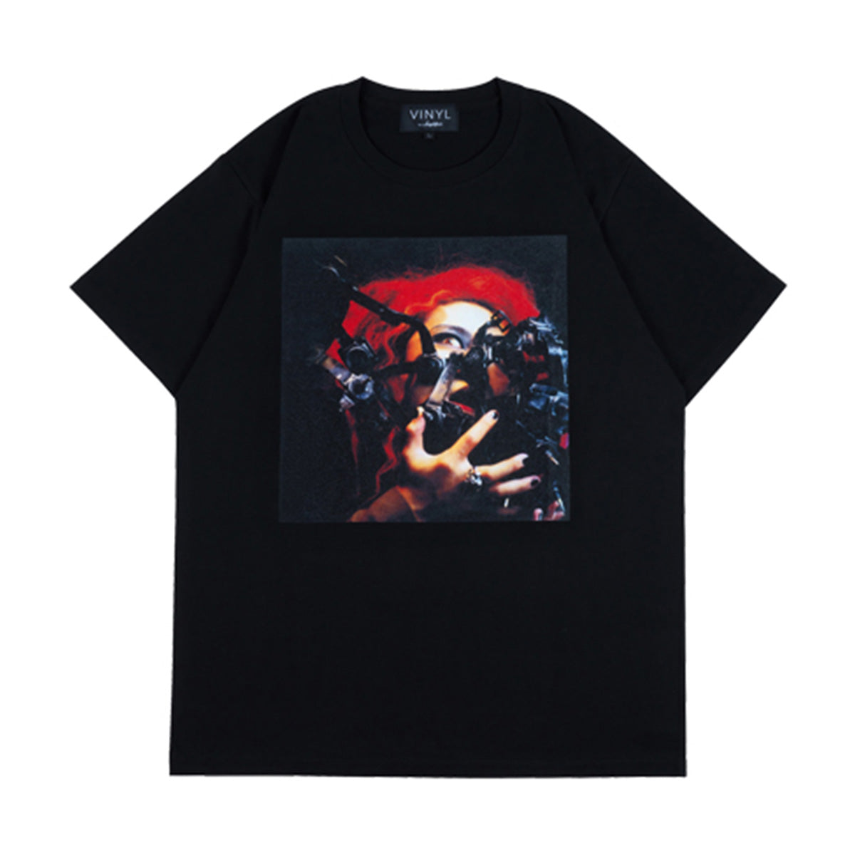 “hide" Tシャツ "HIDE YOUR FACE"【ヴァイナル バイ アンプリファイア/VINYL by Amplifier】