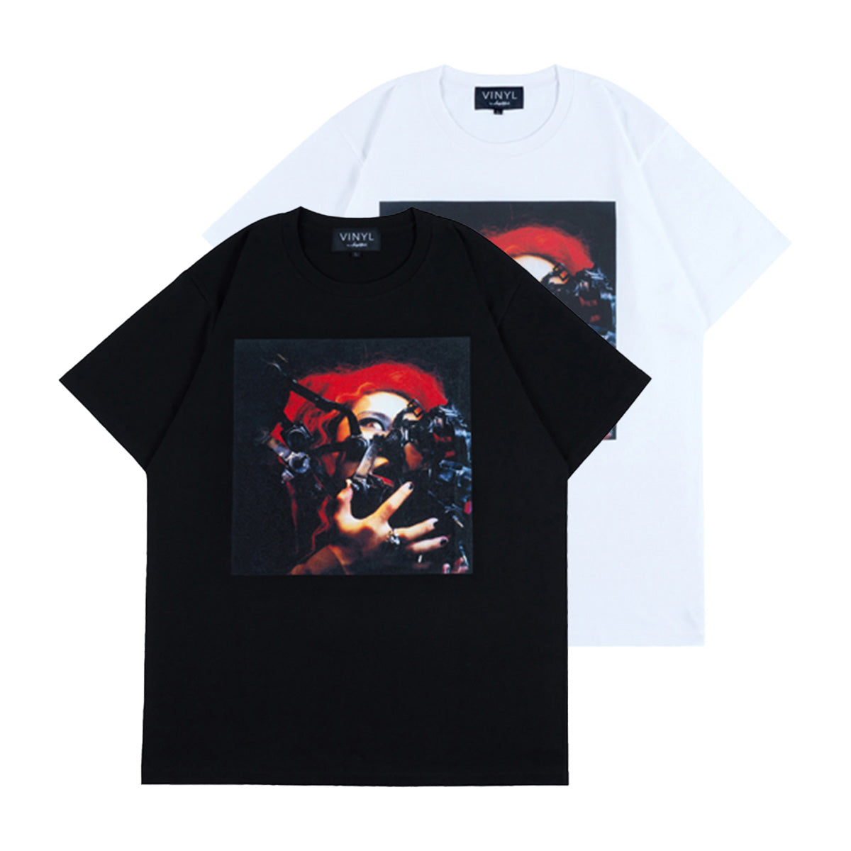 “hide" Tシャツ "HIDE YOUR FACE"【ヴァイナル バイ アンプリファイア/VINYL by Amplifier】